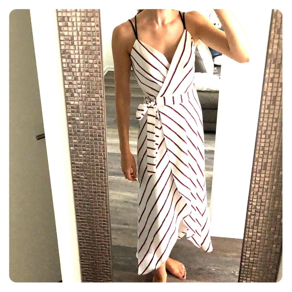 Adelyn Rae Striped Midi Dress - Picture 2 of 8
